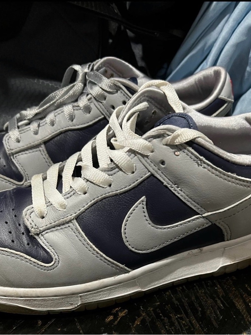Nike Low-Top Sneakers in Navy and Grey